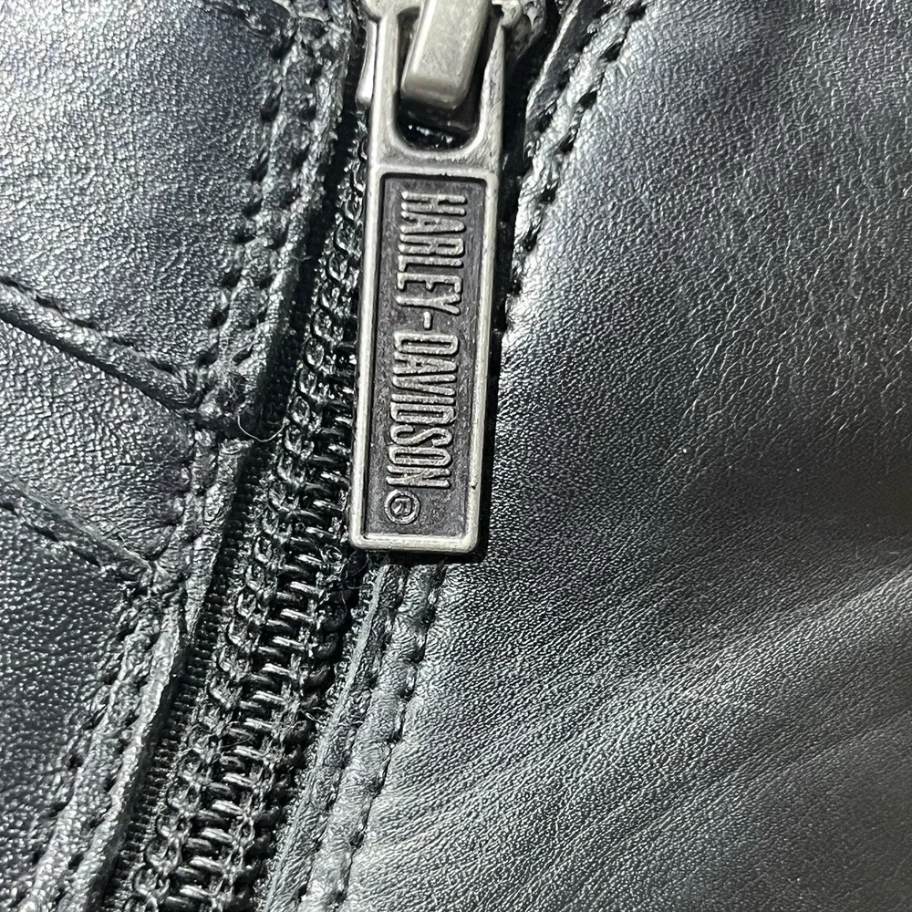 Harley-Davidson Bridgit Shootie Black 4-Inch Boots Inside Zipper D84507 Size 7 - Picture 11 of 13